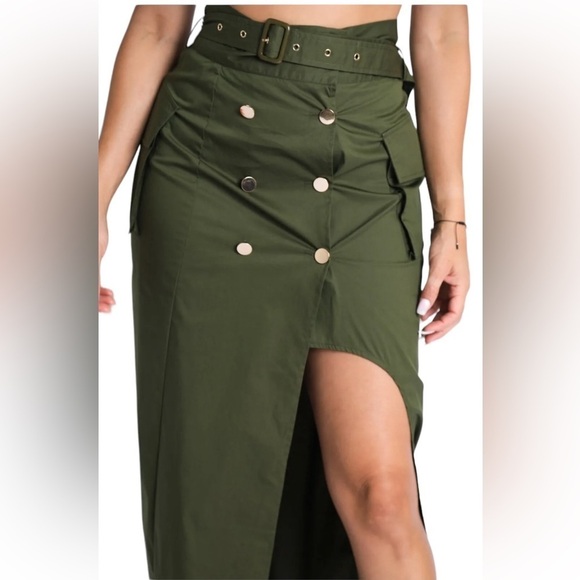 Women Asymmetric Self Belted Pockets Detailed Maxi Skirt Formal Casual
New - Picture 5 of 6